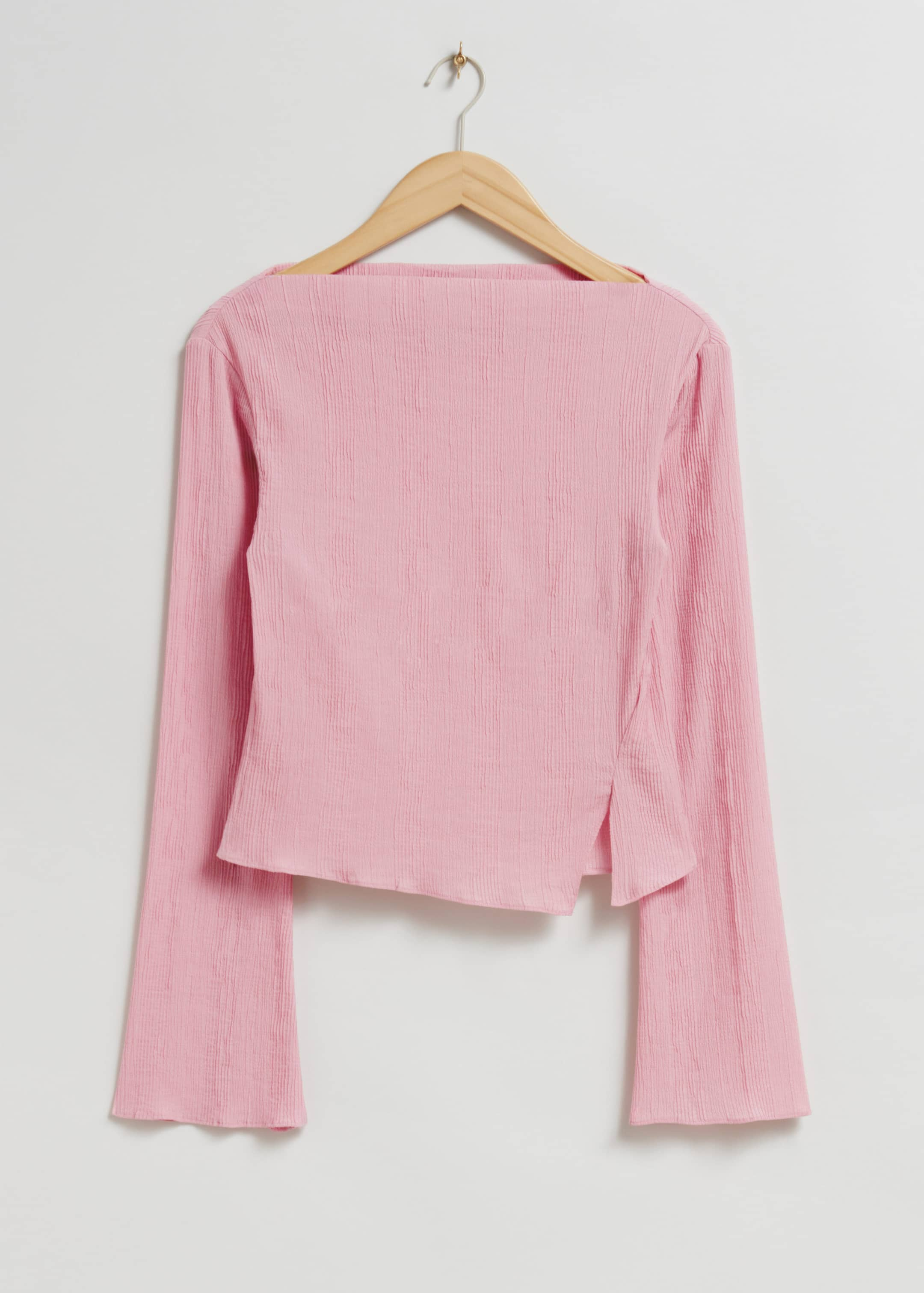 Cropped Asymmetric Frilled Top - Mole - Still Life