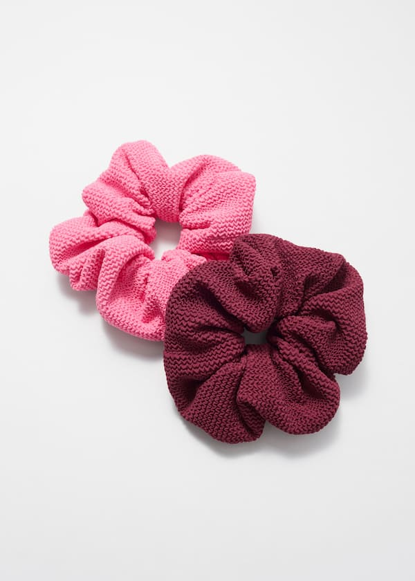 Duo Textured Scrunchie Set