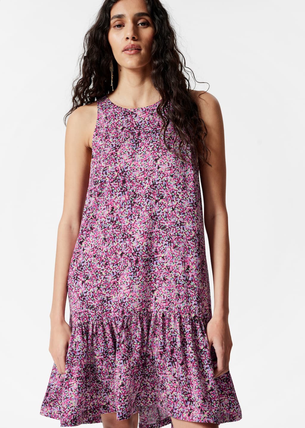 & Other Stories ♥ Knit Frill Mini Dress/追跡付 Frill Mini Dress - Black - Mini dresses - & Other Stories