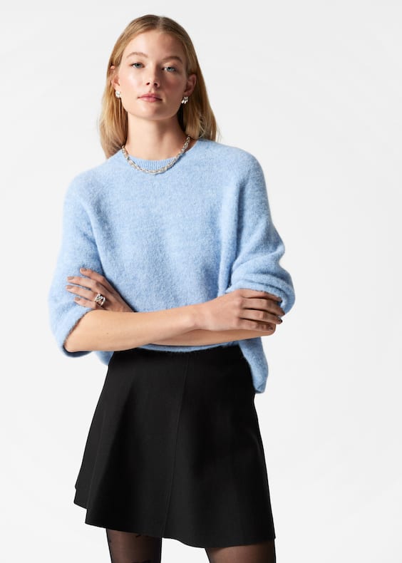 Alpaca-Blend Knitted Top
