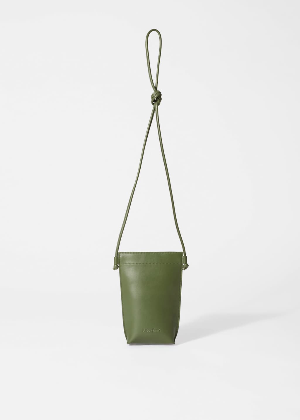 Leather Phone Pouch - Green - Shoulderbags - & Other Stories