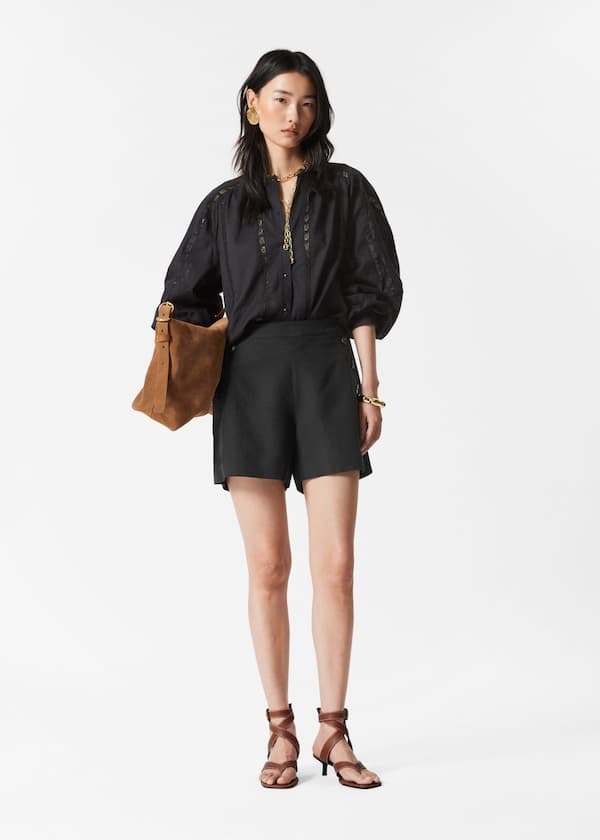 Buttoned Sailor Shorts