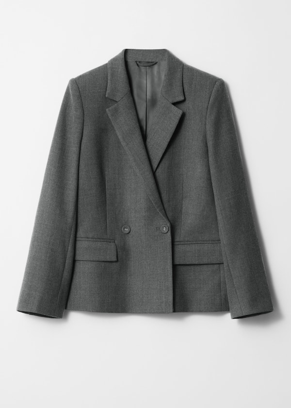 Double-Breasted Wool Blazer