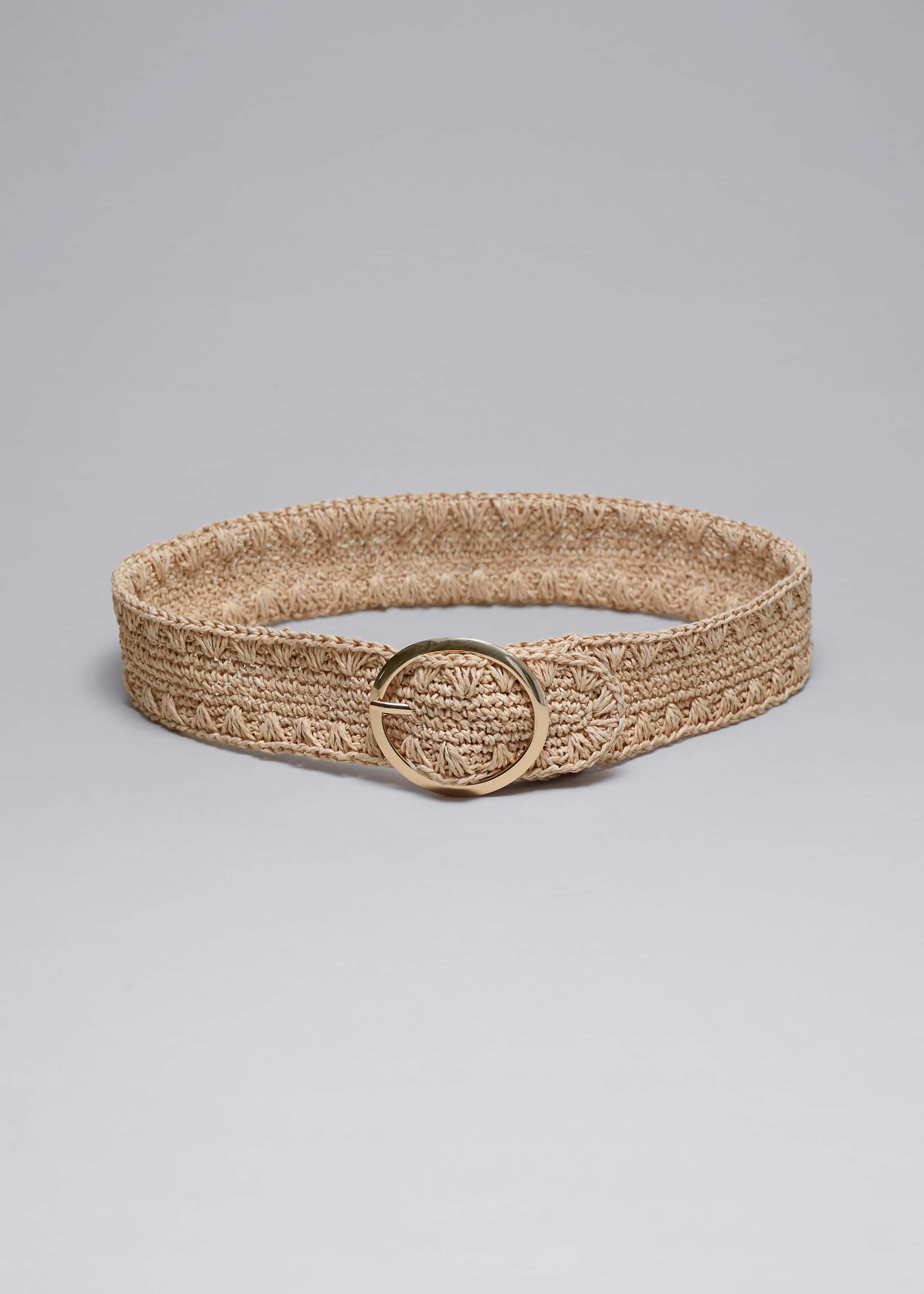 Image of Ceinture en paille au crochet