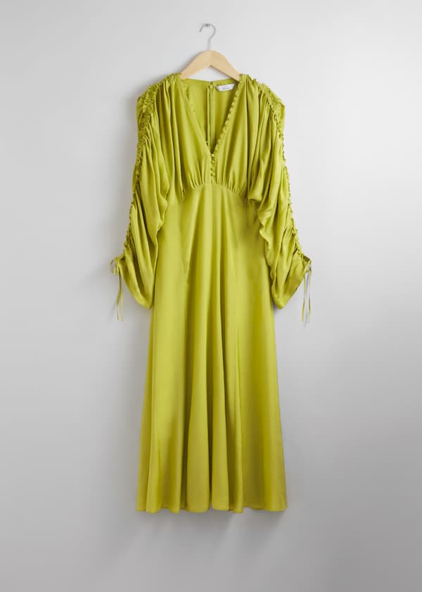 Drawstring Midi Dress