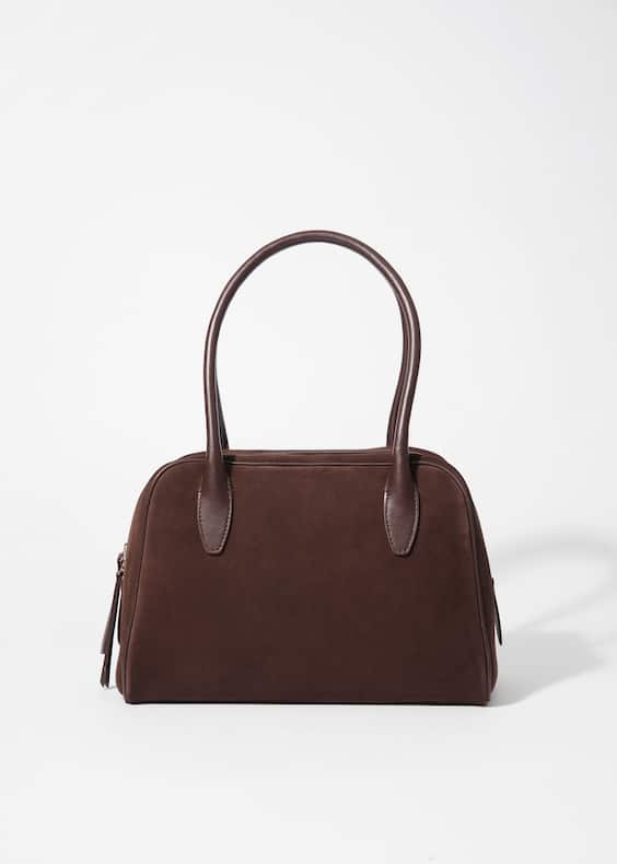 Suede Bowling Bag