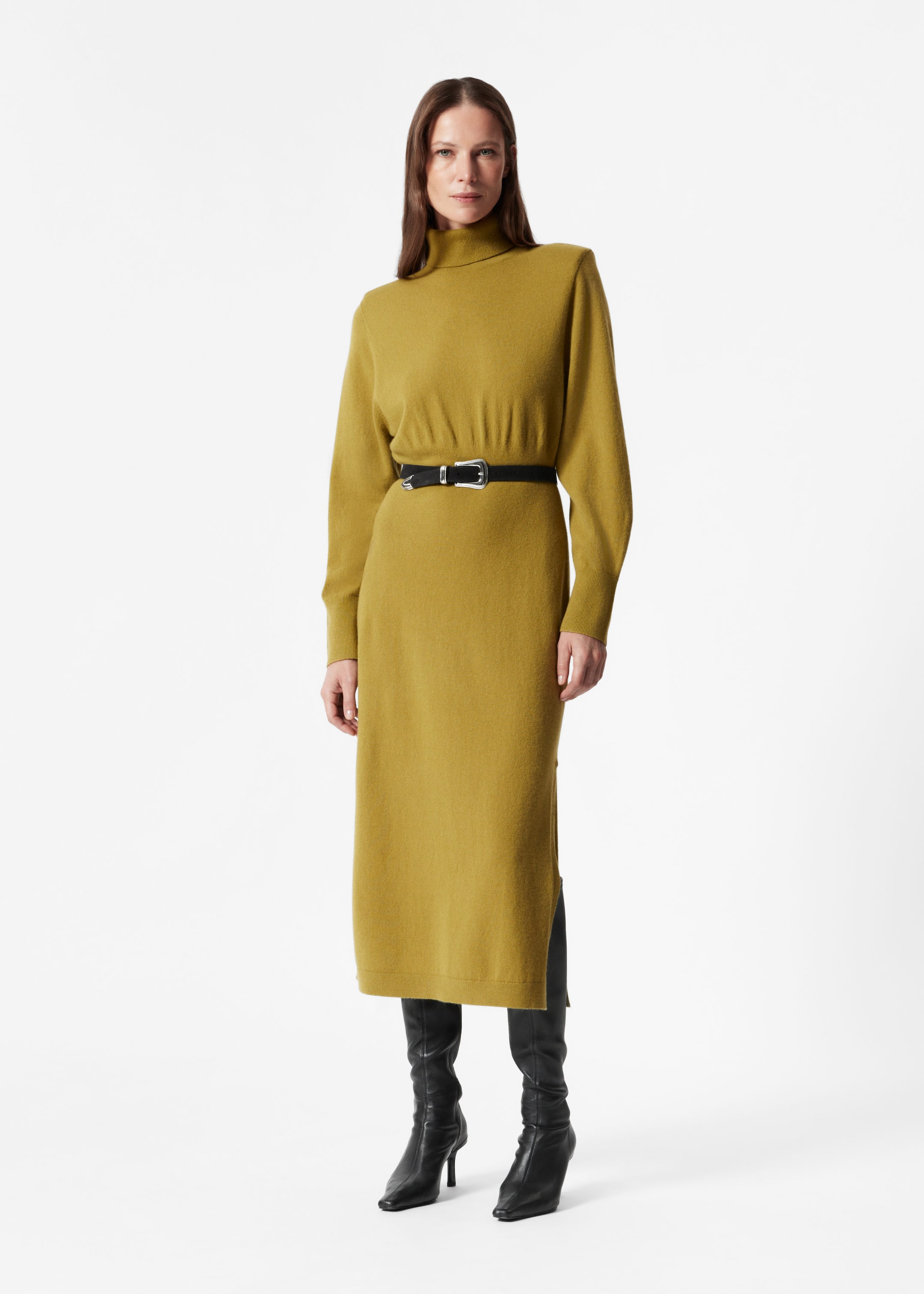 Image of Turtleneck Merino Wool Dress