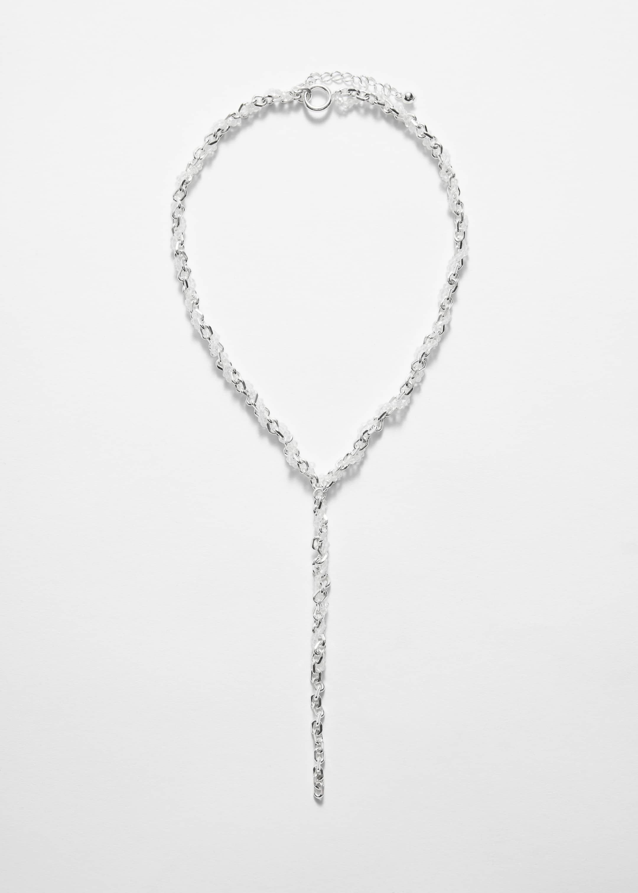 Image of Crystal-Beaded Chain Necklace