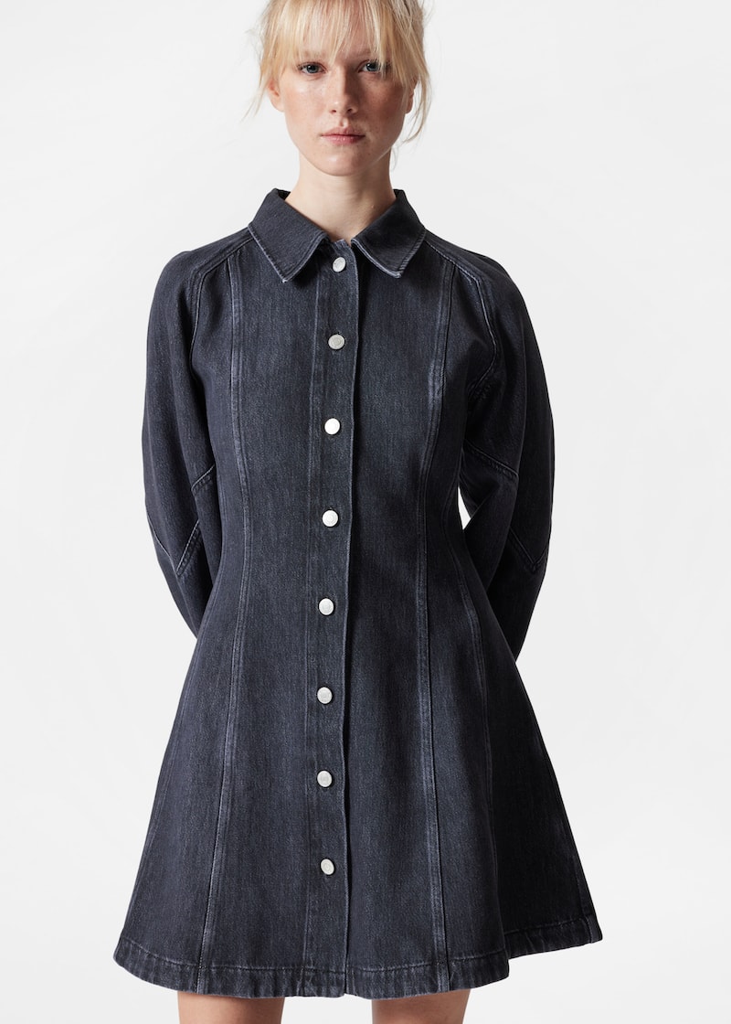 Denim Shirt Mini Dress