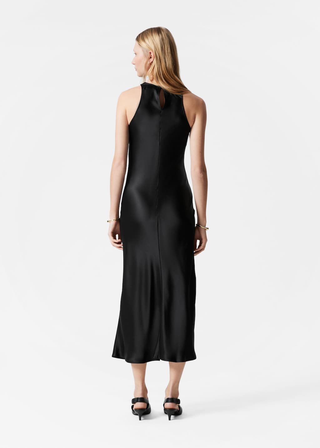 ワンピース INSTANTFUNK Sleeveless satin one piece 4BUK433 Amazon.com: HUUSA Women's Elegant Sleeveless Cutout High