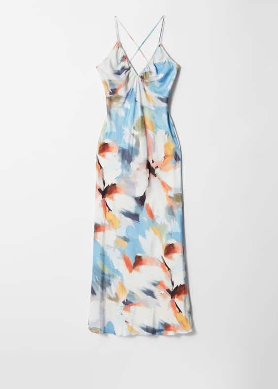Satin Slip Midi Dress