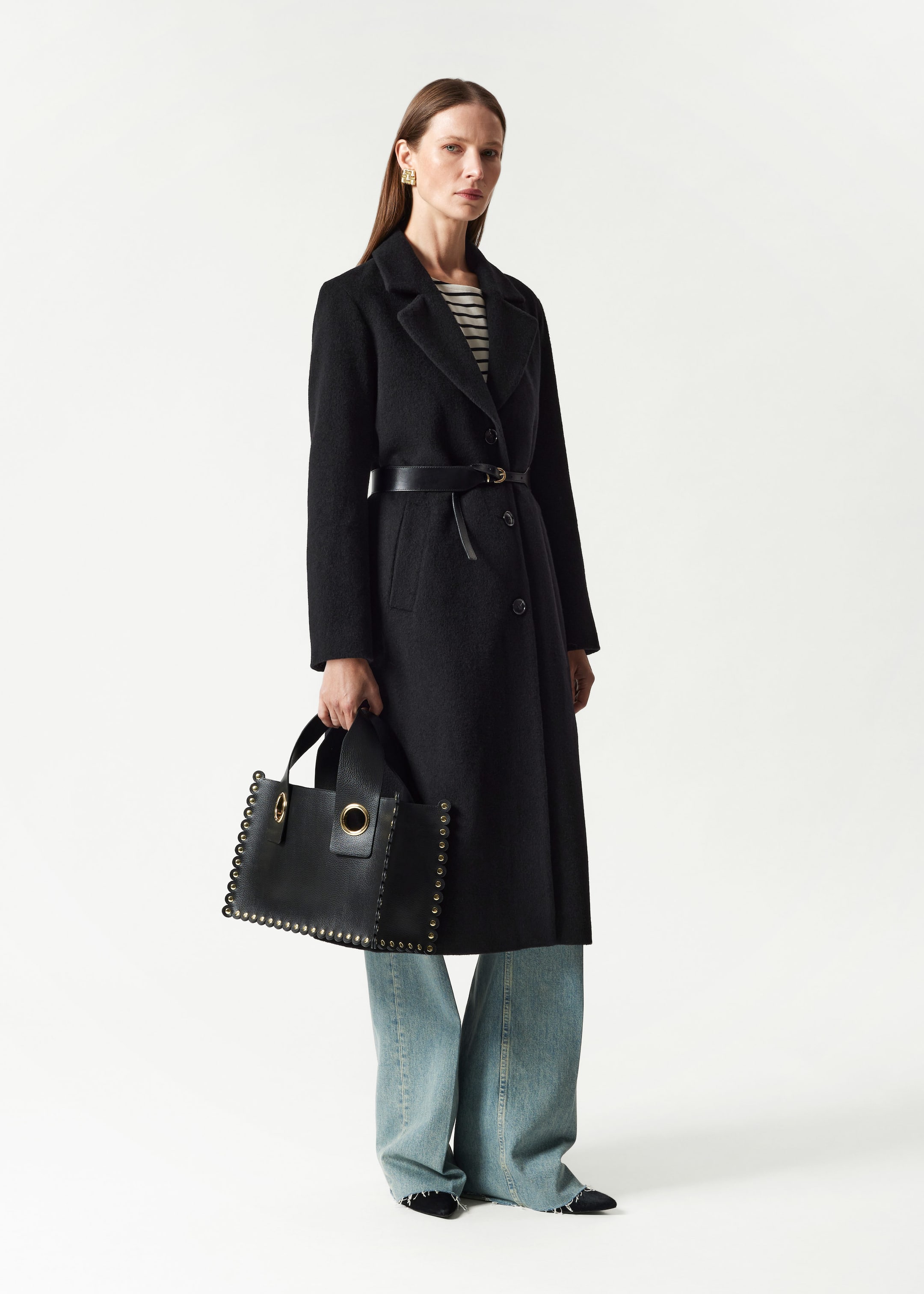 Belted Coat Black Coats Other Stories NL