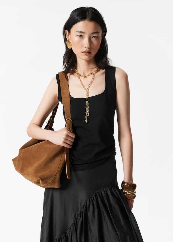 Square-Neck Tank Top