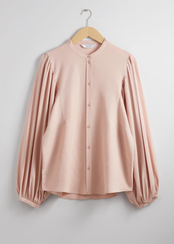 Puff-Sleeve Blouse