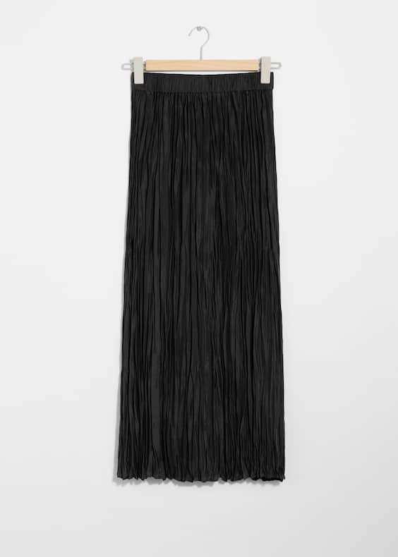 Silk Midi Skirt