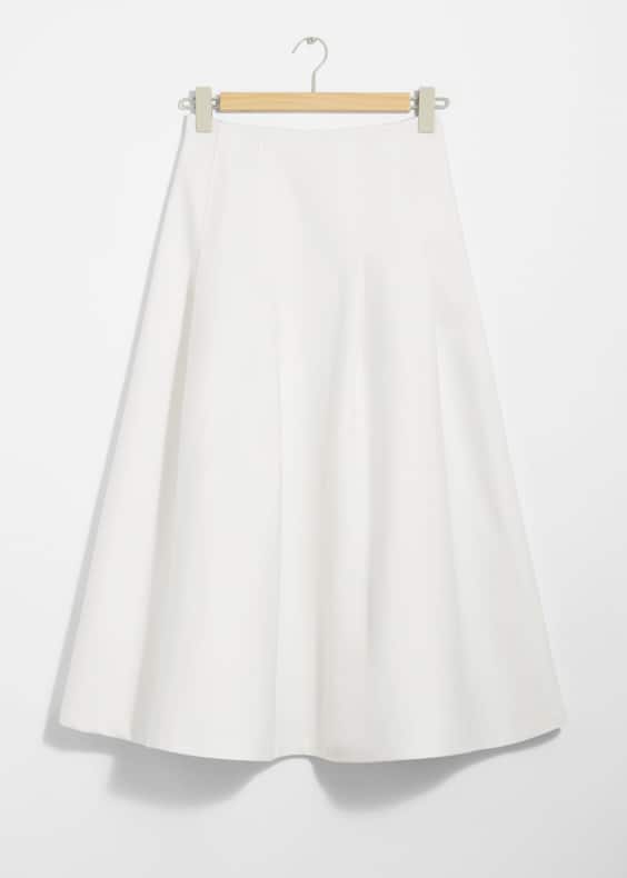 A-Line Midi Skirt