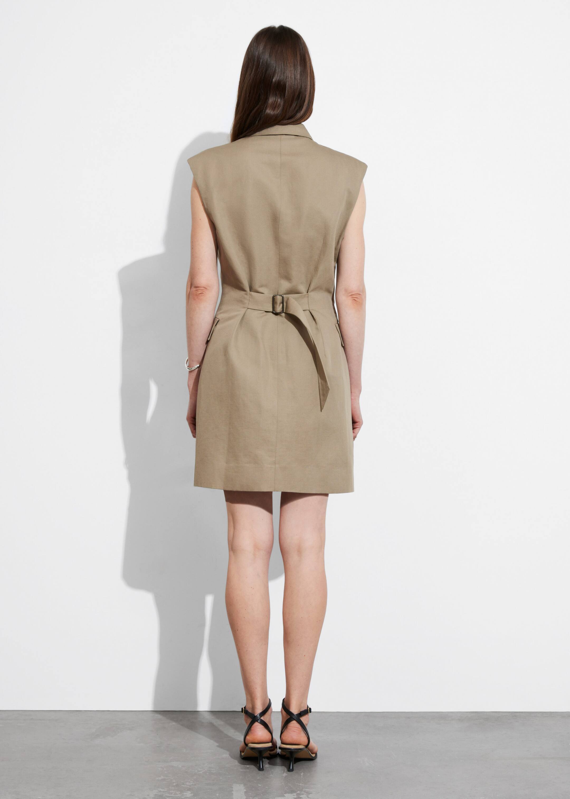 Structured Blazer Mini Dress - Mole - Lookbook