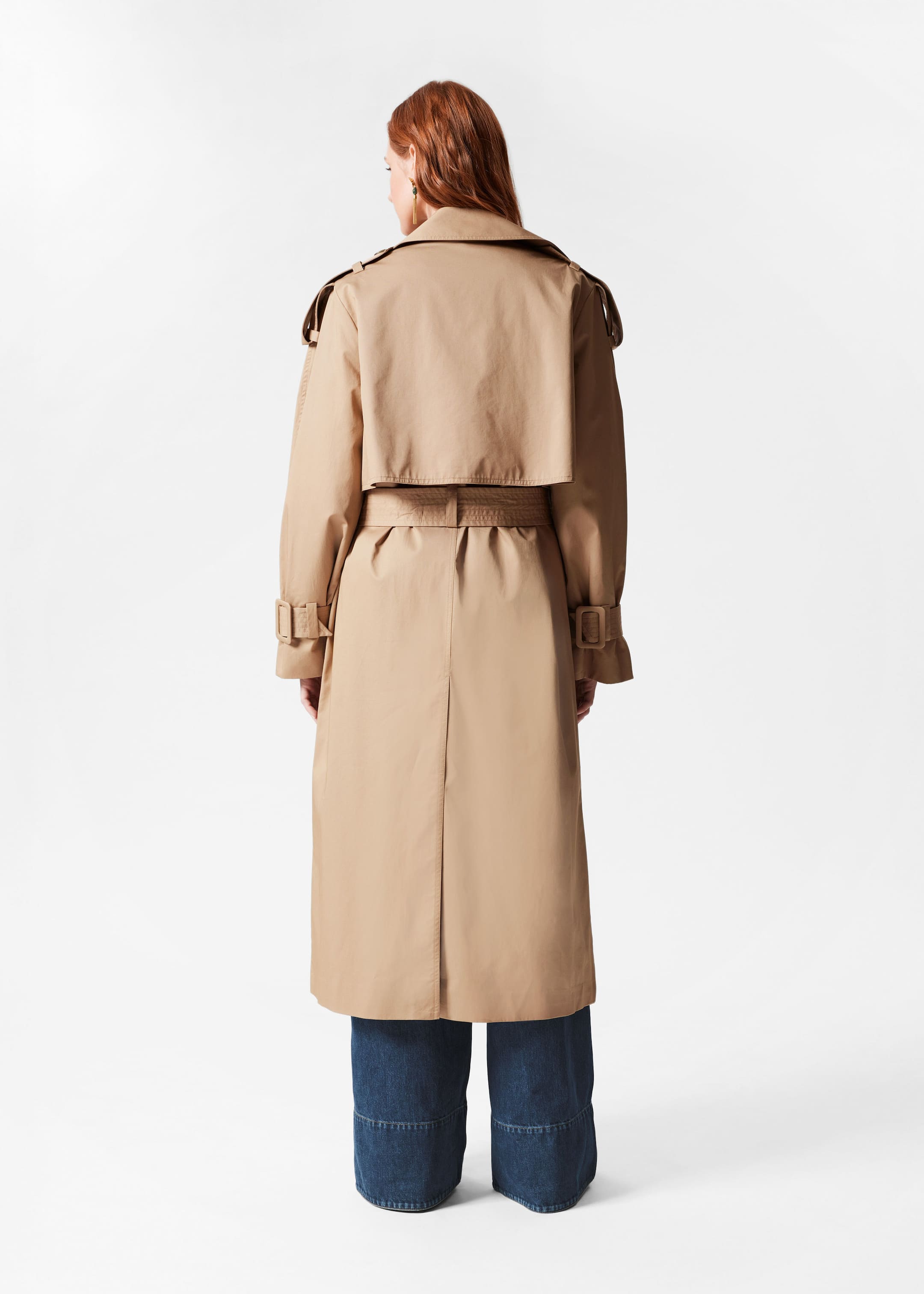 Belted Trench Coat - Beige - Lookbook