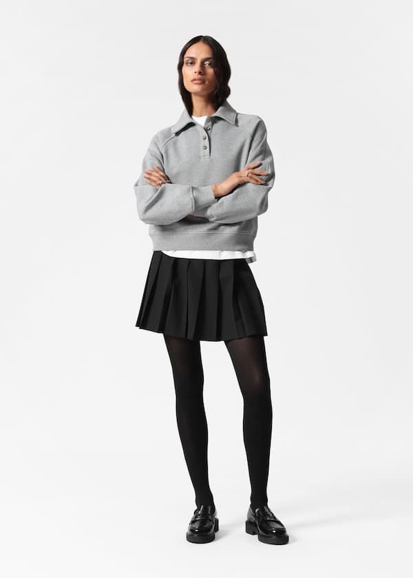 Pleated Mini Skirt