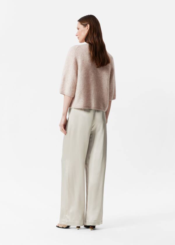 Drawstring Satin Trousers