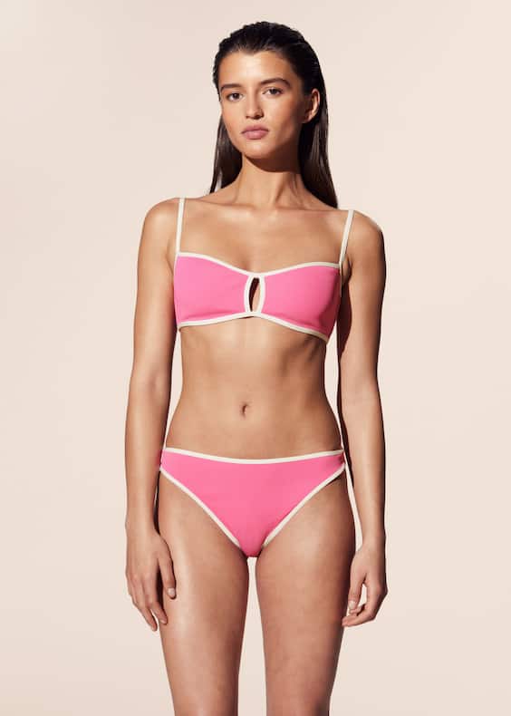 Contrast-Trim Bikini Briefs