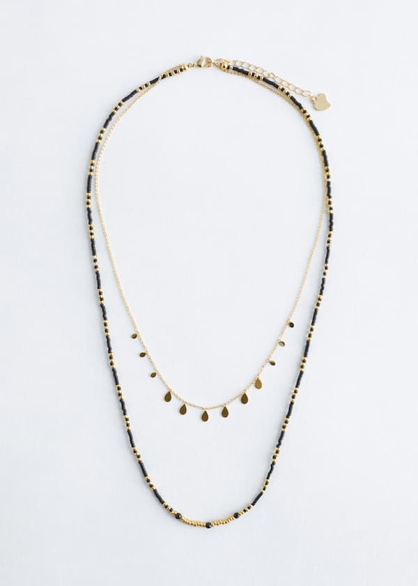 Layered Beaded Necklace