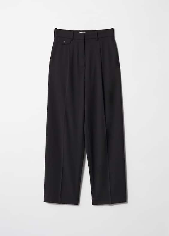 Straight-Leg Press-Crease Trousers
