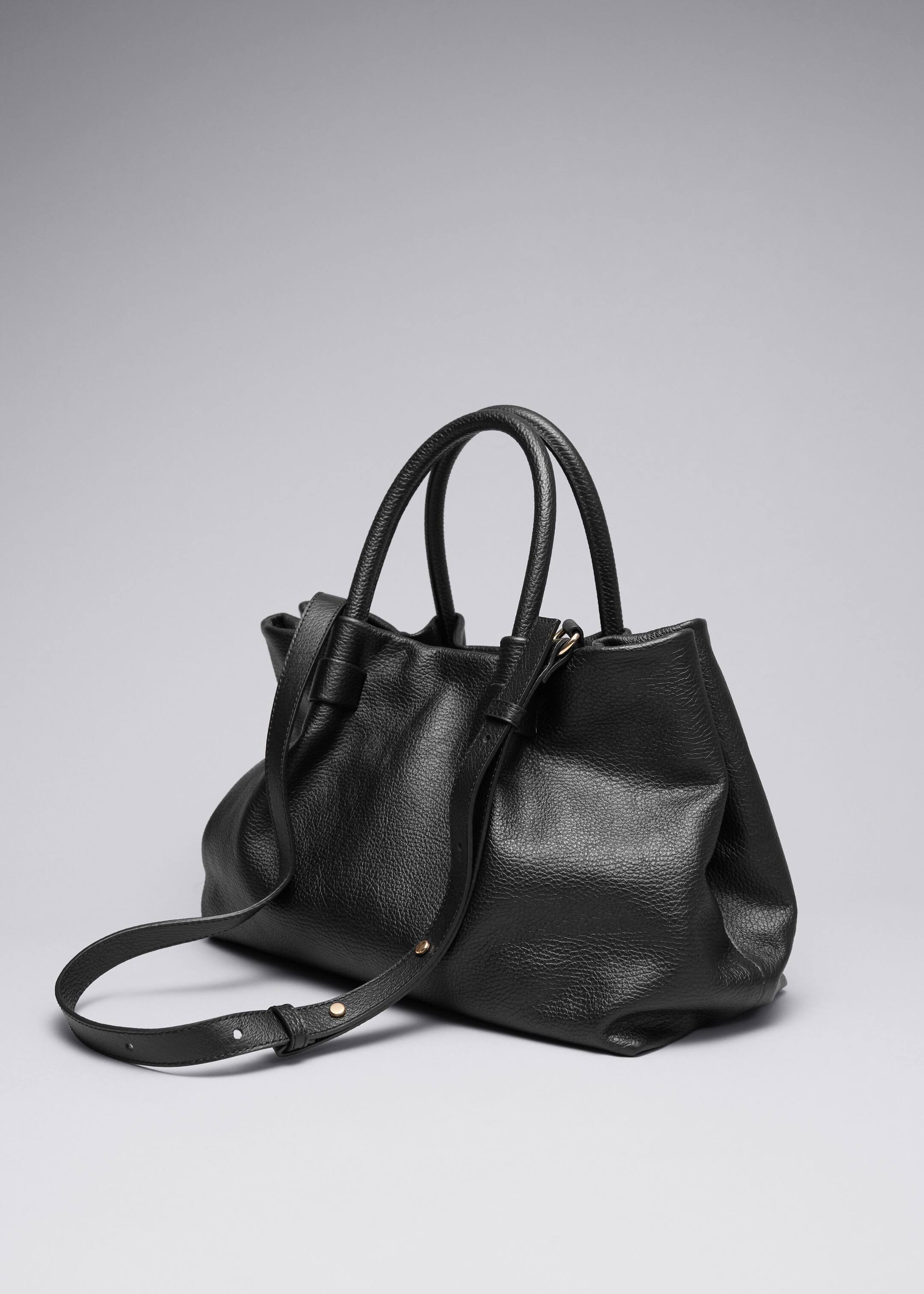 Sac fourre-tout classique en cuir - Noir - Still Life