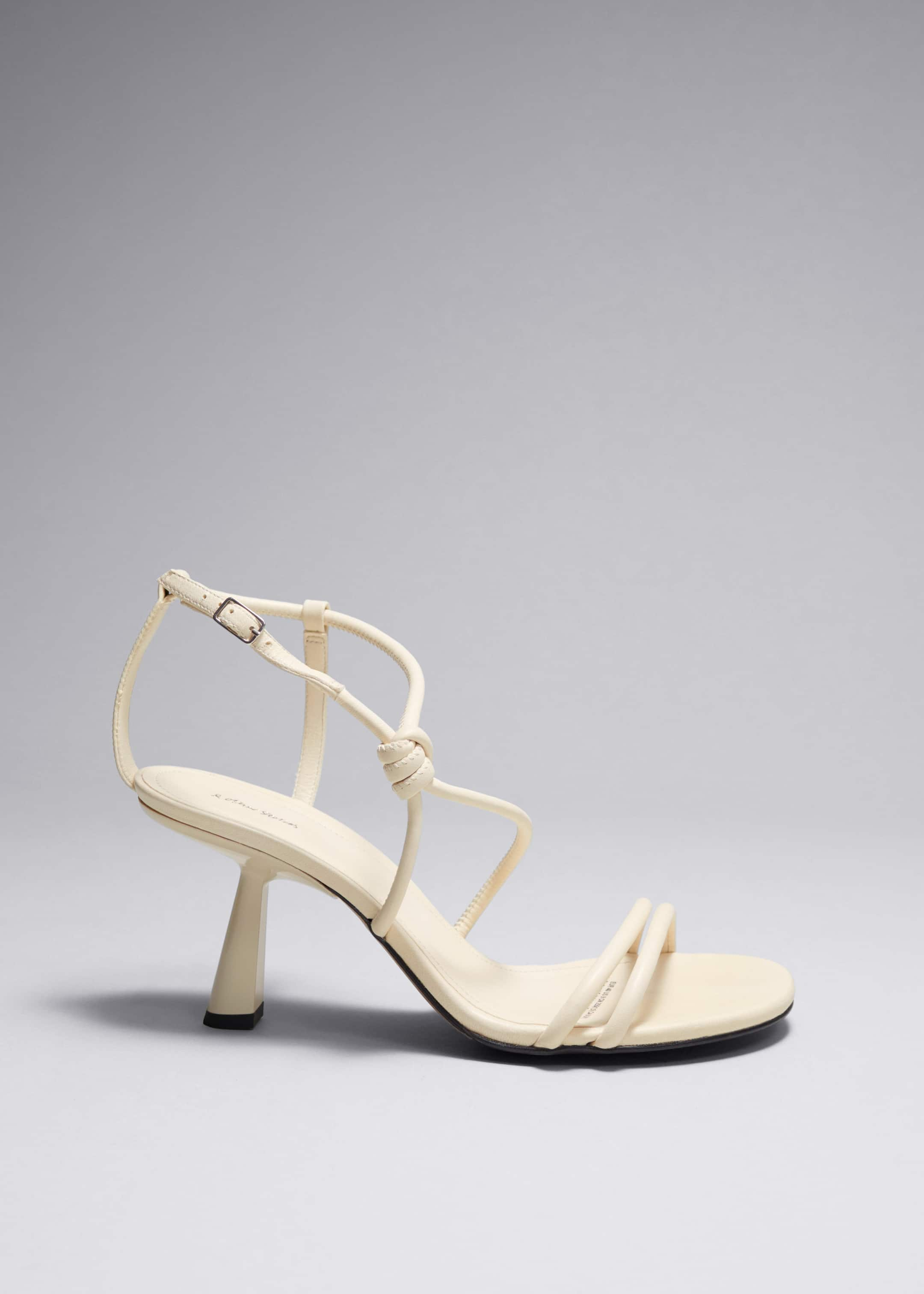 Knotted Heeled Sandals