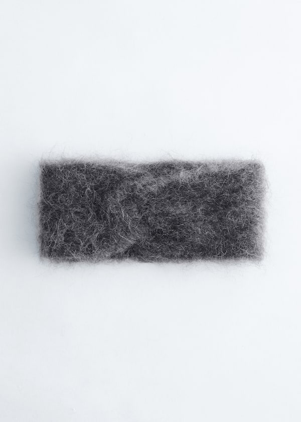 Mohair-Blend Twist-Front Headband