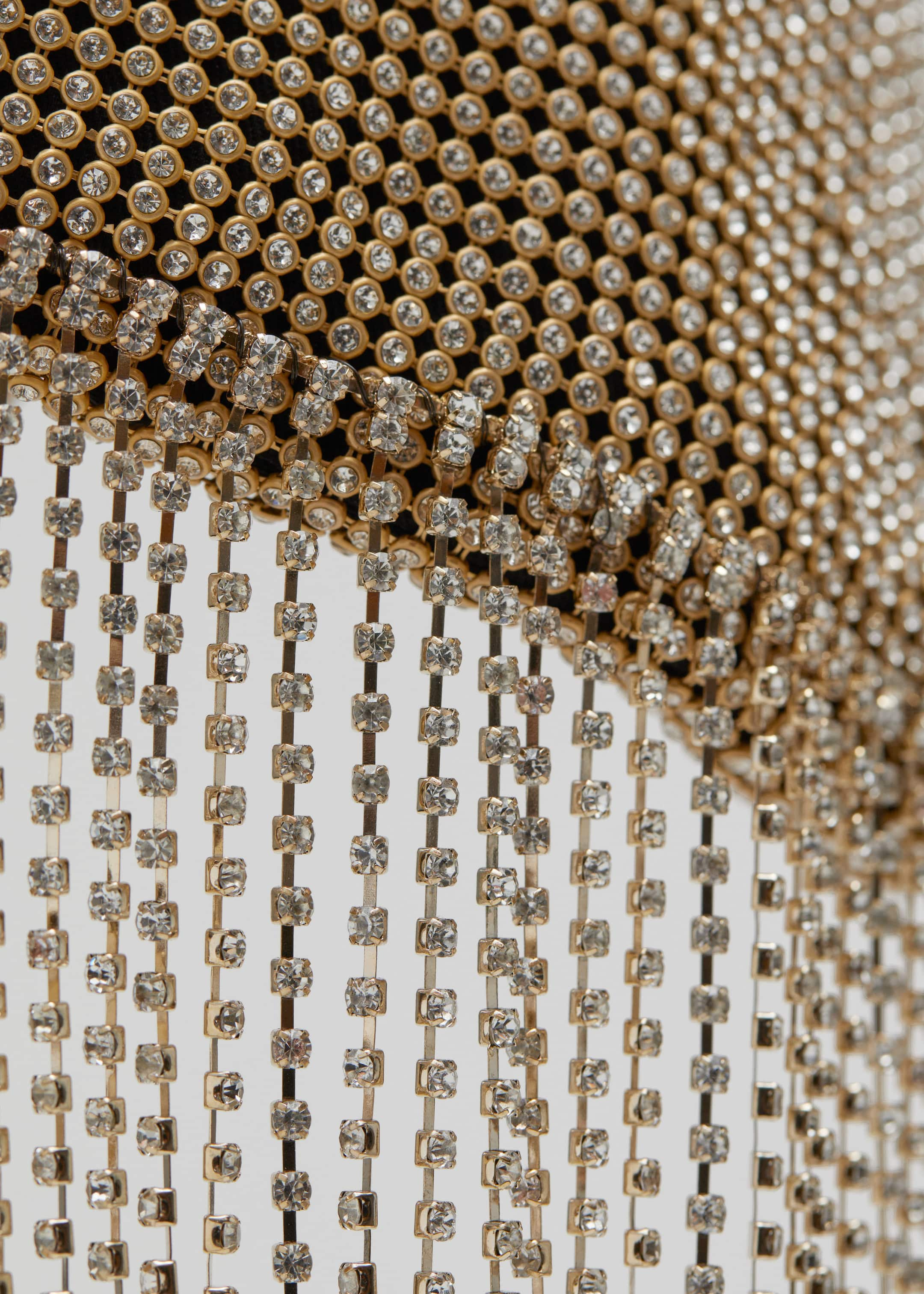 Rhinestone Studded Clutch Bag - {{variantName}} - Descriptive Detail