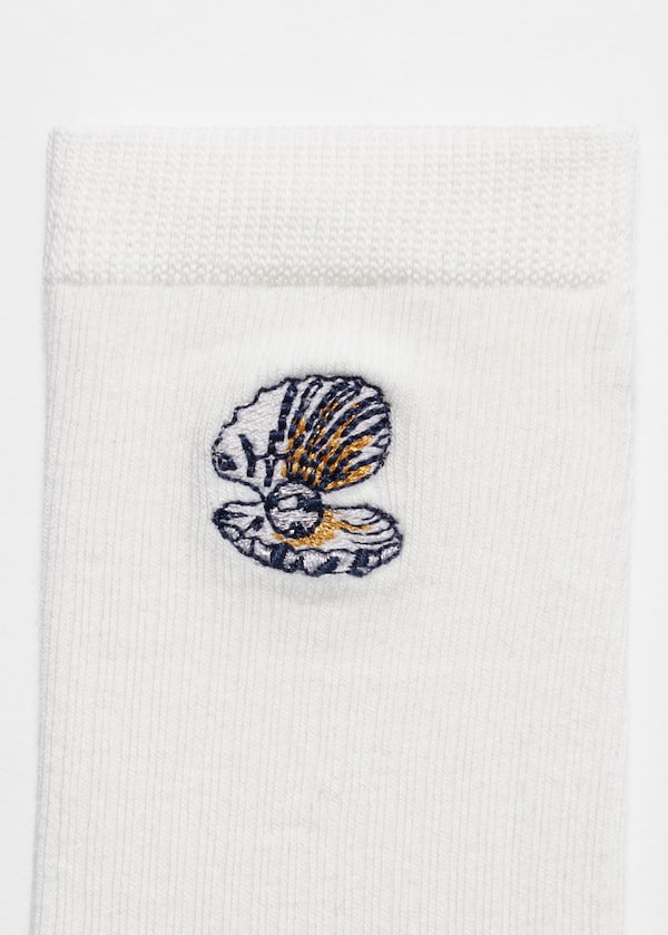 Embroidered Ankle Socks