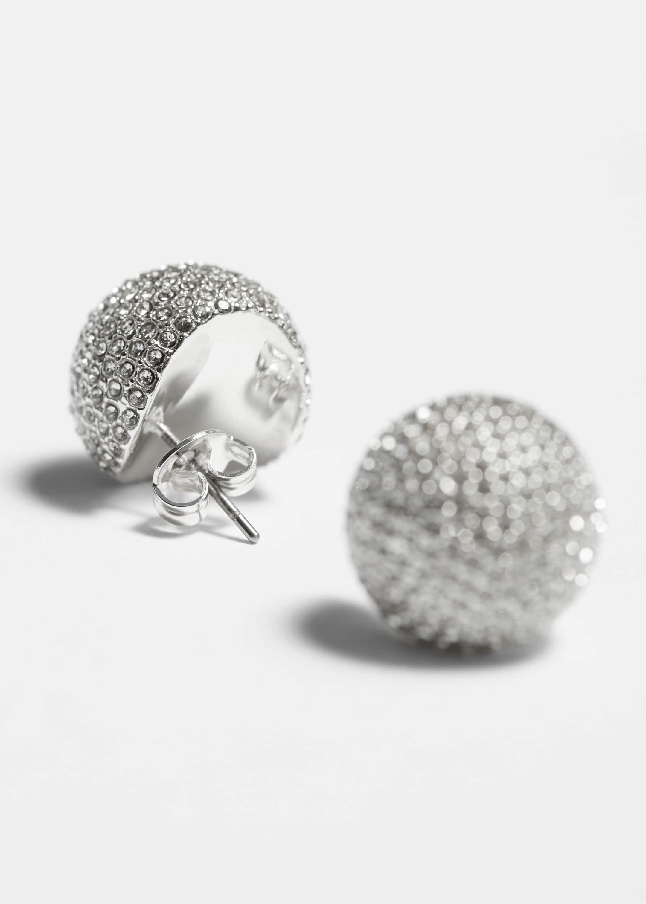 Crystal Encrusted Earrings - {{variantName}} - Descriptive Detail