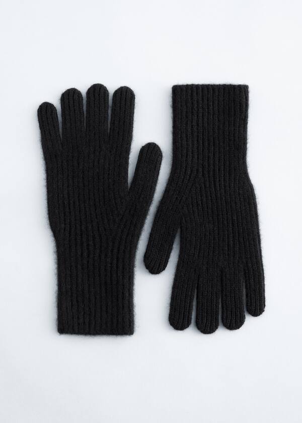 Ribbed Cashmere Gloves