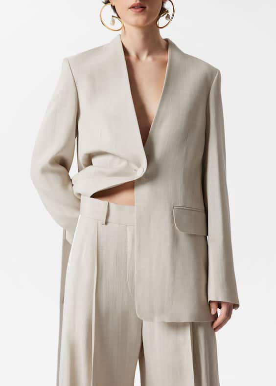 Wide Press-Crease Trousers