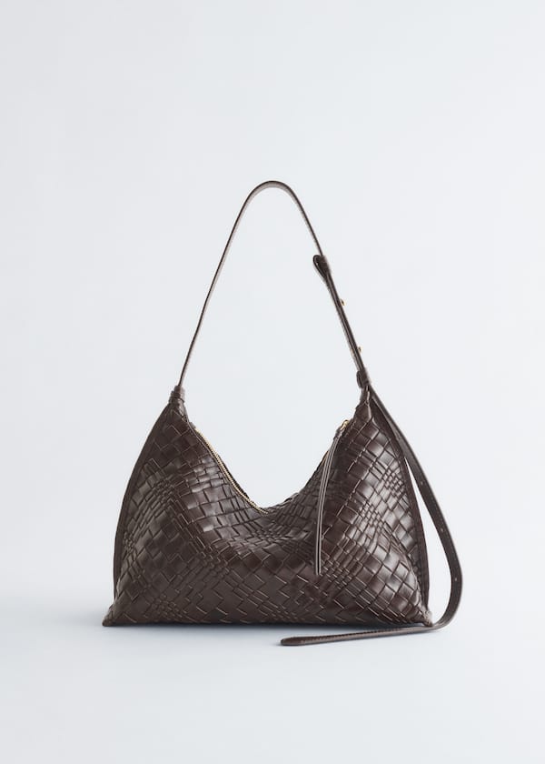 Interwoven Leather Crossbody Bag