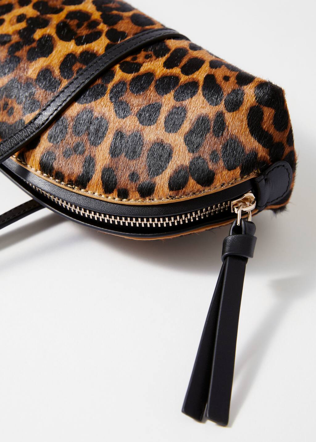 Leather Bowling Bag - Black suede - Shoulderbags - & Other