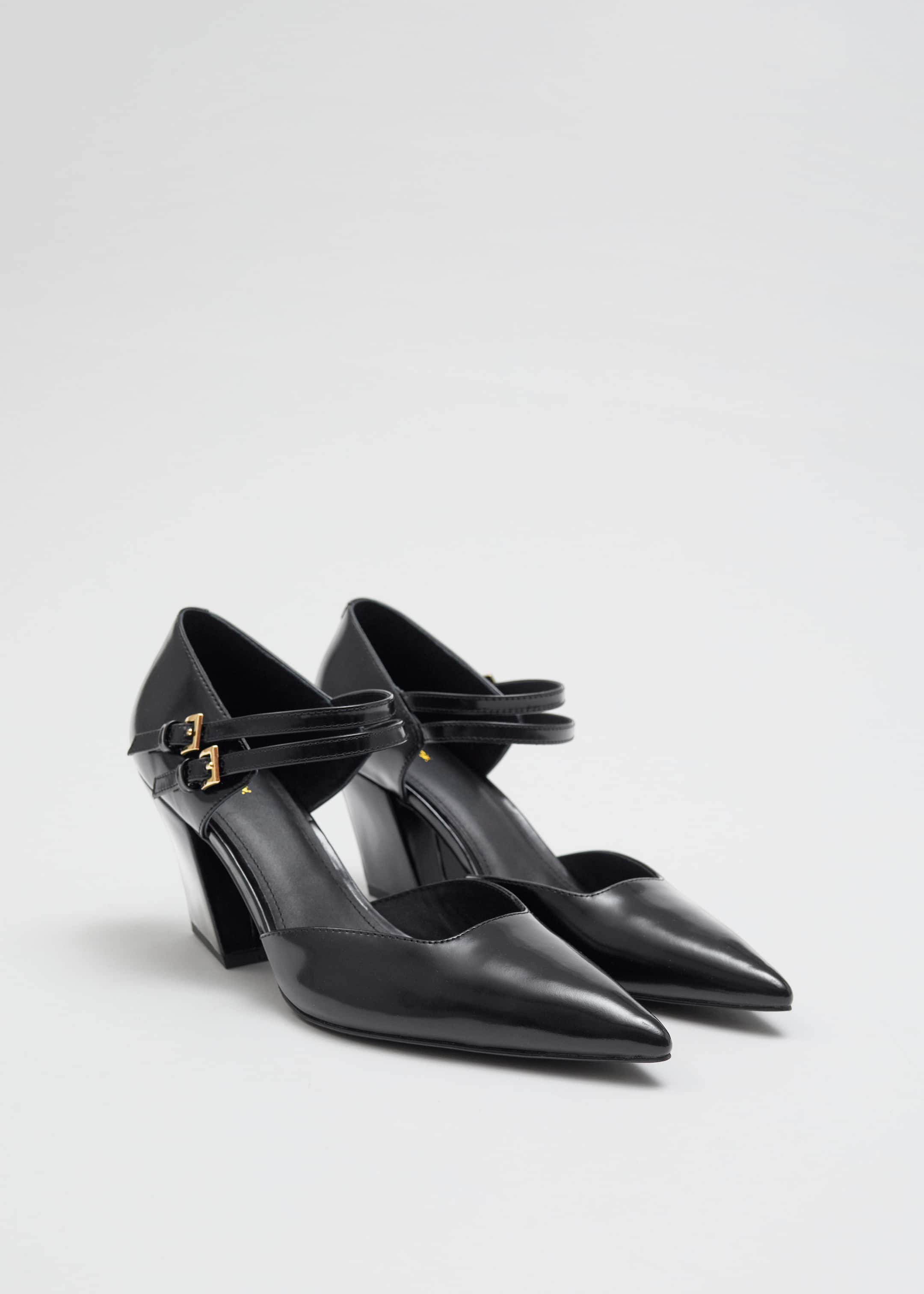 Western Leather Pumps - Black - Still Life