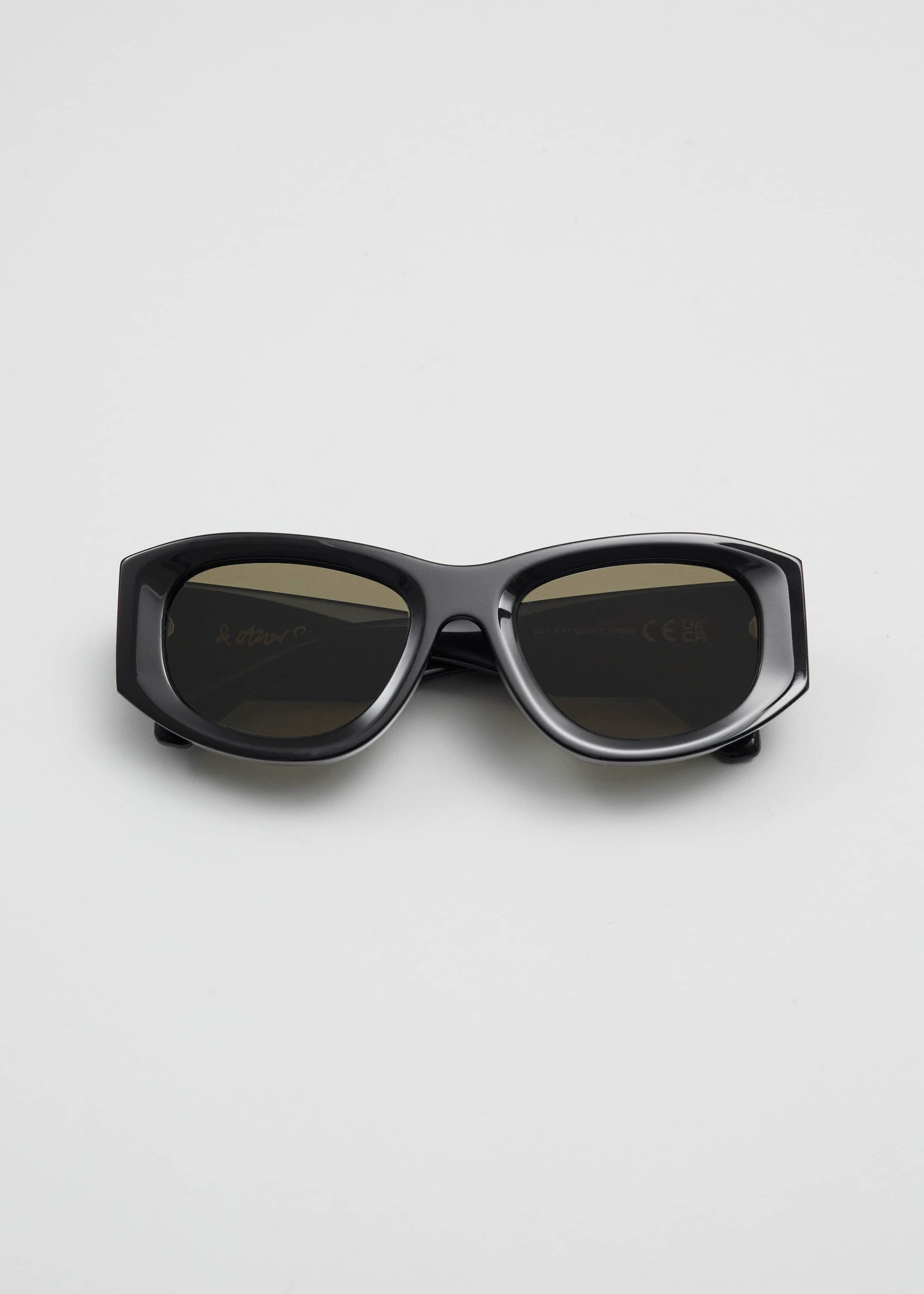 Sporty Silhouette Acetate Sunglasses