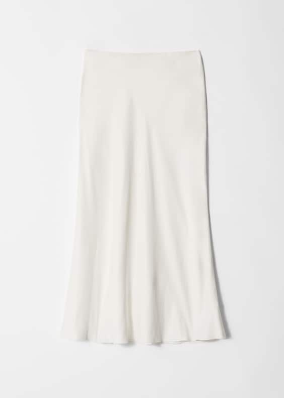 Satin Midi Skirt