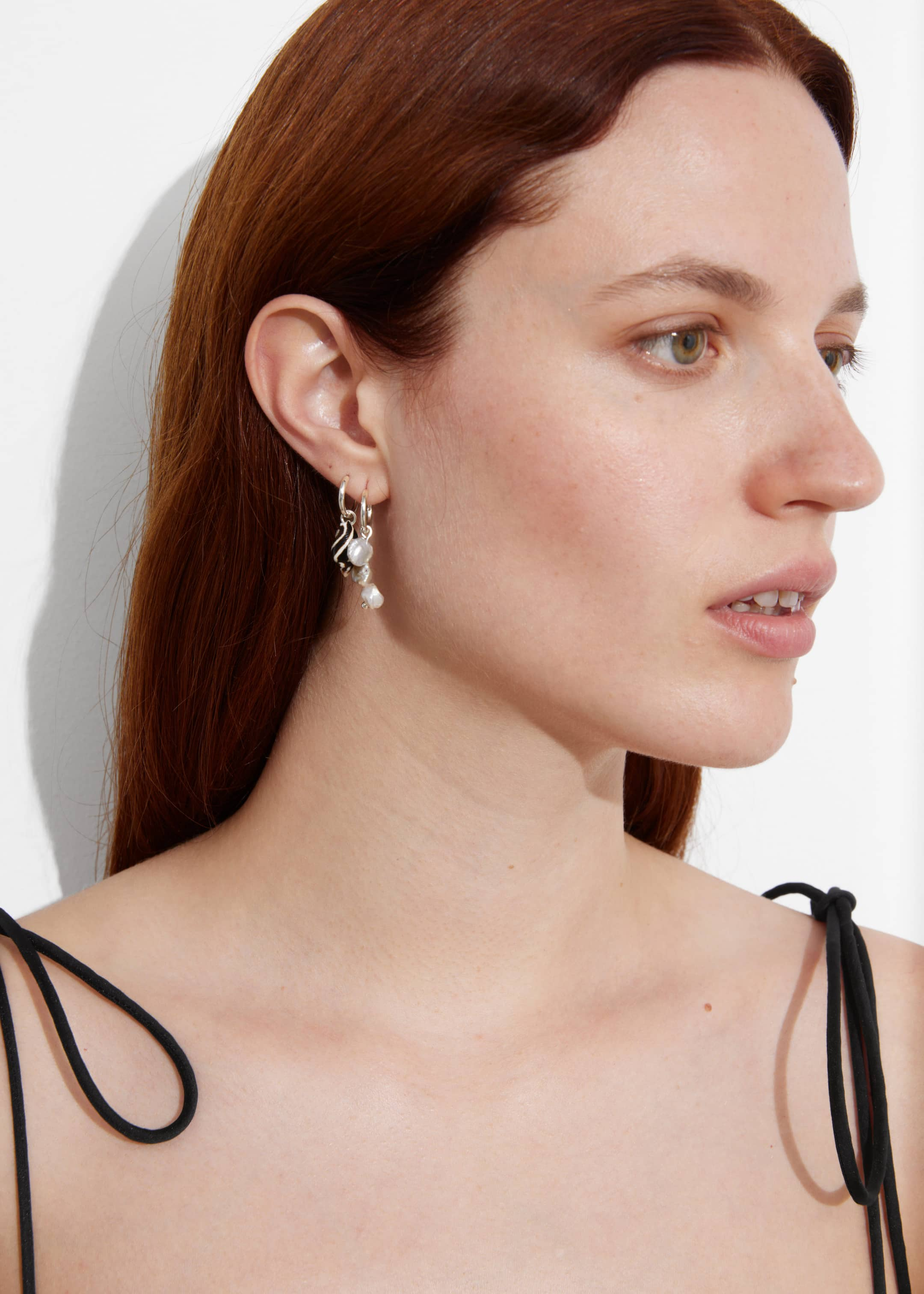 Boucles d’oreilles coquillage - Argenté - Lookbook