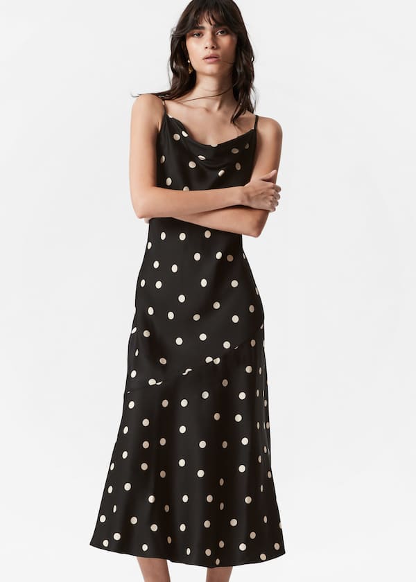 Satin Slip Midi Dress