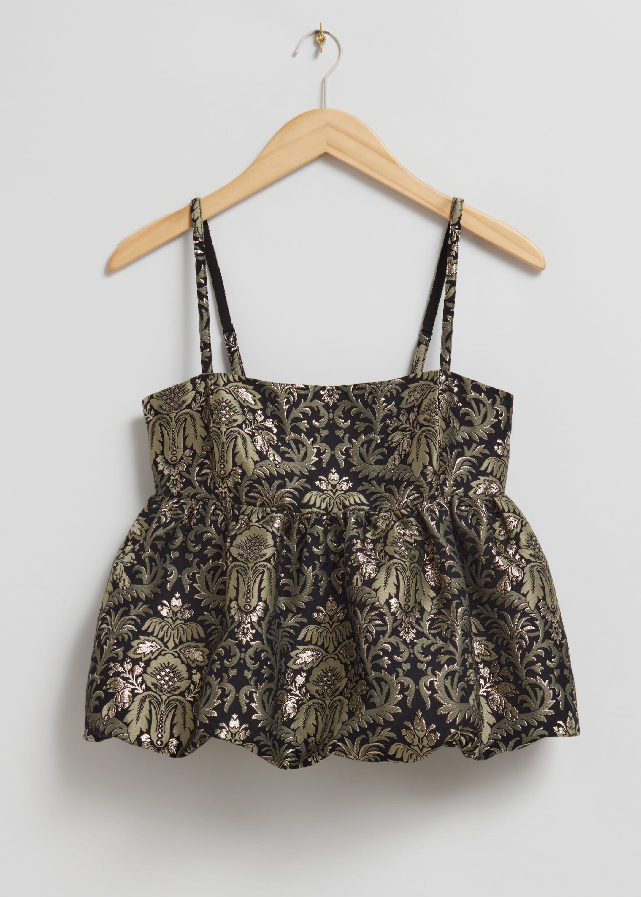 Strappy Jacquard Top