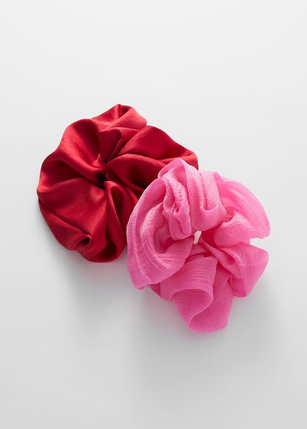 Duo Extra-Large Satin Finish Scrunchie Set
