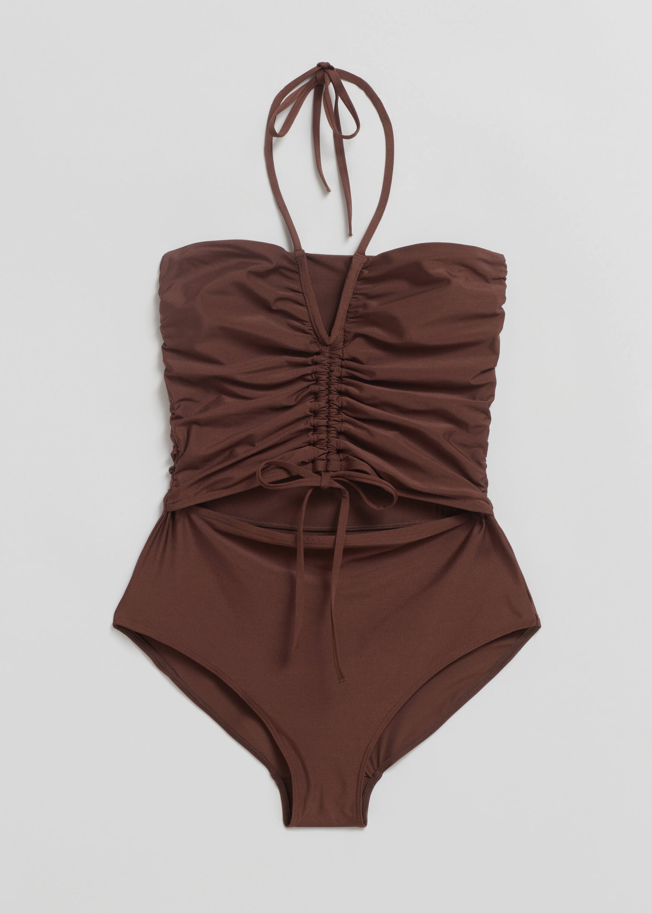 Image of Maillot de bain bandeau froncé