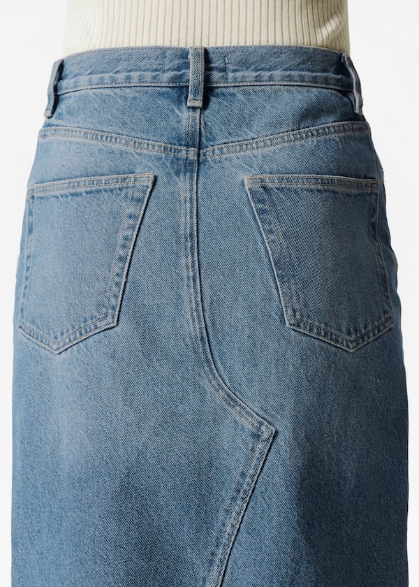 Denim Midi Skirt