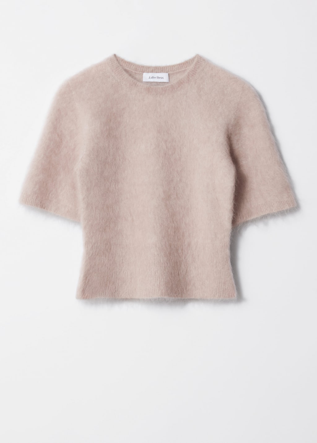 Brushed-Knit T-Shirt - Mole - T-shirts - & Other Stories