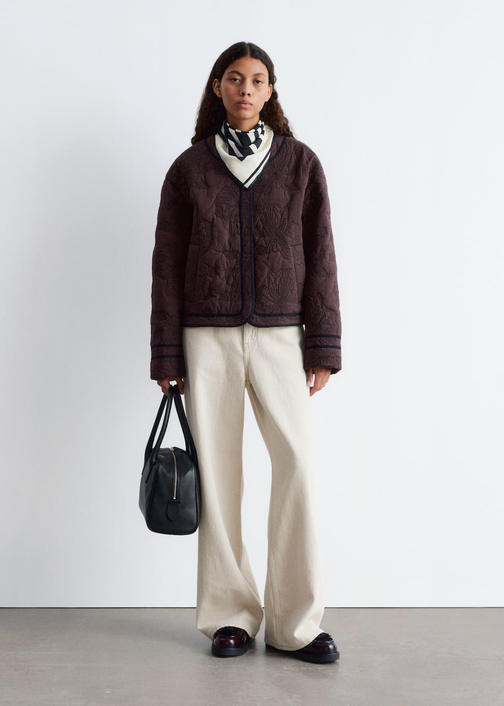 “& Other Stories” ウールブレンドケープ Brown Women's Outerwear | & Other Stories