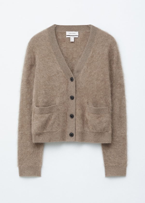 Cropped Cashmere Cardigan