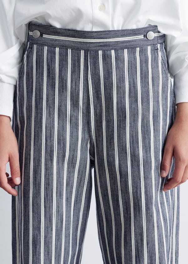Striped Cotton Trousers